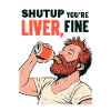 Biertrinker Spruch Illustration