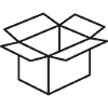 Symbol der Karton-Linie öffnen