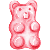 Gummibärchen rosa Aquarell