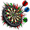 Dartboard Trefferfeuer