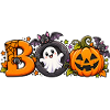 Boo Halloween Kürbis Spuk