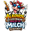 Milch statt Alkohol Kuh