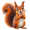 Nussliebendes Eichhörnchen