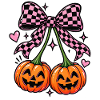 Halloween Kürbis Kirschen 