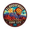 Albuquerque Duke City Heißluftballon-Abzeichen