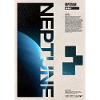 Neptune Retro Space Poster