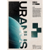 Uranus-Orbitaltypographie-Poster