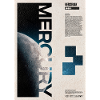Merkur-Umlaufbahn-Poster