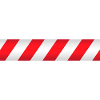 Rotes weißes Sicherheitsband
