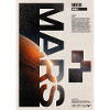 Mars Vertikale Typografie-Poster