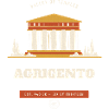 Retro-Emblem des Agrigento-Tals der Tempel