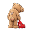 Teddy mit gebrochenem Herz