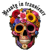 Transgender Blumen-Skull