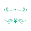 Distributor Ornament-Logo mit Barock-Details