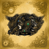 Steampunk-Löwin mit Juwelen