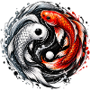 Koi Yin Yang Harmoniefisch