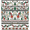 Weihnachts Trading Strickdesign