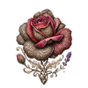 Schnitzte Rose