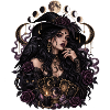 Mondmagie-Witch mit Krähenrosen