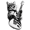 Katze Gitarre