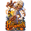 Lustige Halloween-Mumie