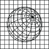 Geometrischer Globusdrahtrahmen