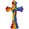 Regenbogenkreuz Glasoptik