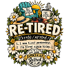 Retired Spruch Definition Müde Blumen & Kaffee