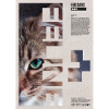 Katzenporträt-Geometrische Collage