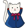 Süße Vampir Katze Dracula