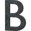 Buchstabe B Steinoptik (Letter B Stone)