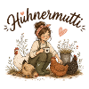 Hühnermutti im Garten