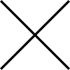 Kreuz dünn