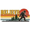 Glaub an Bigfoot Sunset Retro