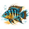 Schmetterlingsbuntbarsch Aquarium