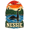 Nessie Sunset Retro Lake Tee