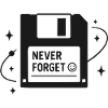 Never Forget Retro Disk