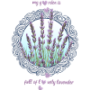Lavendelgarten eingerahmt Lavendel Lavendelblüten