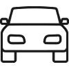 Frontansichts-Symbol des Autos