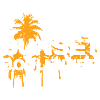 Sunset Boulevard Palm Silhouette