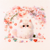 Pastel Kitten Frühlingsblumen