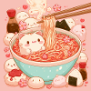 Ramen-Katze Kawaii Sakura