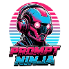 Prompt Ninja – Retro Roboter Shirt