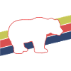 Bär Silhouette Retro Style