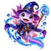 Zauber-Axolotl – Magisches Fantasy Axolotl