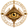 Allsehendes Auge Ornamentkreis