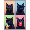 Katzen schwarze Katze