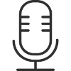 Mikrofon-Linien-Symbol