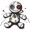 Genähte Voodoo Puppe