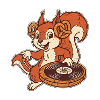 Brezel DJ Eichhörnchen